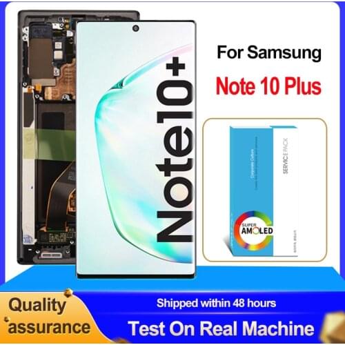 Original 6.8" Dynamic AMOLED Display For Samsung Galaxy Note10+ N975 N975F N9750/DS Display Touch Screen Digitizer Note 10 Plus