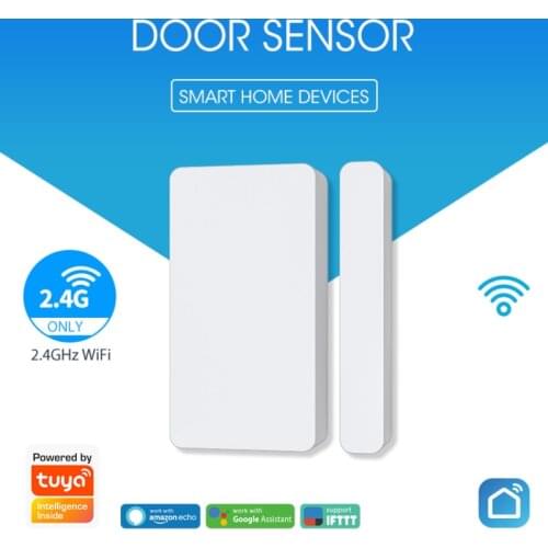 Tuya WiFi Smart Door Window Sensor NO/OFF Status Real-time Monitor Push Detector Alarm Home Security Entry PIR Motion Sensor