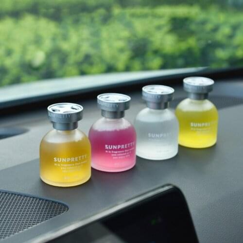 1 Pack Glass Material 7 Fragrances to Choose Car Fragrance Diffuser Crystal Crown Car Home Ornament Interior Decorations