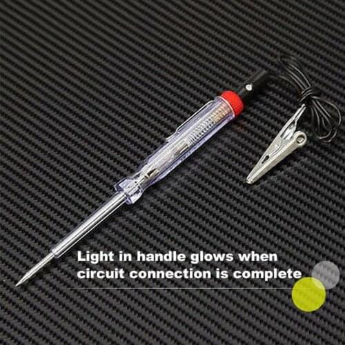Voltage Circuit Tester Replaceable Continuity Detector W/ Alligator Clip