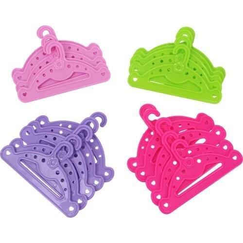 5Pcs/Batch Doll Hanger Wardrobe For 18 Inch American Doll And 43 cm Born Baby Doll Accessories ,Our Generation,Gifts For Girl