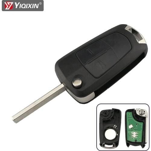 YIQIXIN 2 Button Car Remote Key For Opel/Vauxhall Astra H 2004 - 2009 Zafira B 2005 - 2013 433Mhz PCF7941/7946 Chip High Quality