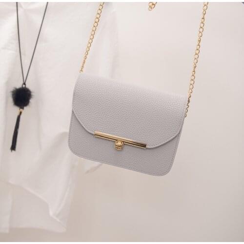 Women Messenger Shoulder Bag Ladies Small Clutches Chain Crossbody Bags Tote White Bags For Women Bolso Mujer