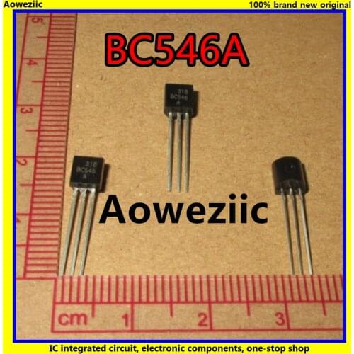100Pcs/Lot BC546A BC546 TO-92 0.1A/65V NPN Low Power Transistor New Original Product