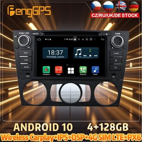 128G Android10 PX6 DSP For BMW E90 E91 2005 - 2011 Car DVD GPS Navigation Auto Radio Stereo Video Multifunction CarPlay HeadUnit