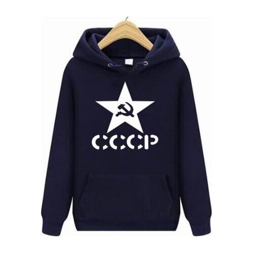2021 Autumn Mens Clothing CCCP Russian Men Hoodies USSR Cotton Man Sweatshirts Moscow Male Pullovers Quality Soviet Union Tops