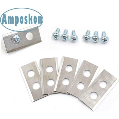 9 Pieces Robot Mower Stainless Steel Lawnmower Blades&Screws for Husqvarna G1,G2,210C,220AC,230ACX,260ACX,265ACX,G3 305,320,330X