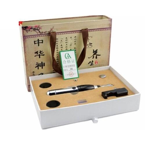 FREE SHIPPING Energy meridians pen acupuncture pen meridian therapy instrument electronic massage pen (No Cream & Battery)