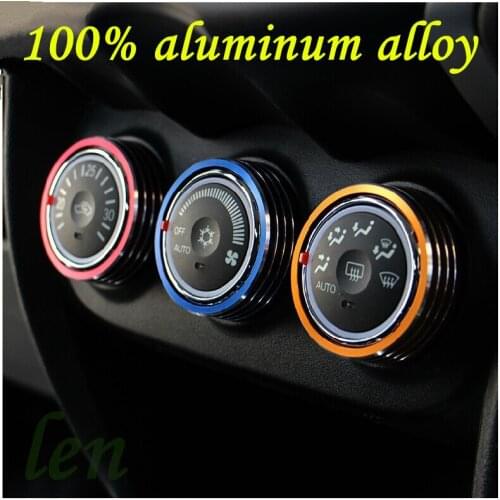Case for mitsubishi ASX aluminum alloy accessories air conditioning knob DIY protection decorative circle car styling