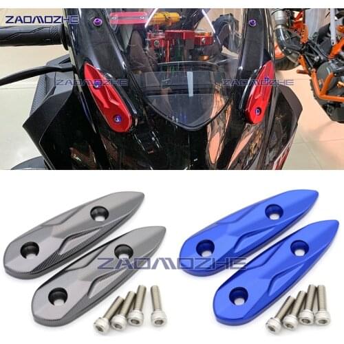 For yamaha YZF-R15 V3 V.3 2017 2018 2019 Motorcycle Mirror Block Off Base Plates CNC Aluminum alloy