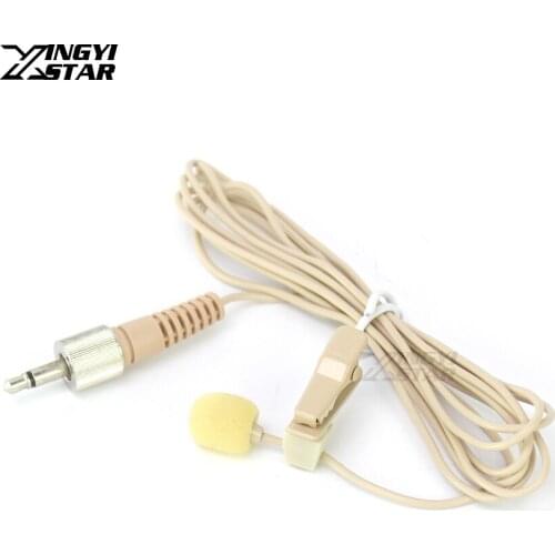 Mini Capsule Invisible 3.5mm Jack Screw Lockable Tie Clip on Mic Lapel Lavalier Microphone For UHF Wireless Bodypack Transmitter