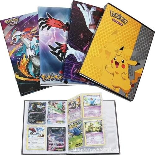 NEW 160pcs Characters Card Collection Notebook Game Card Playing Album Pokemones Cards Holder Novelty Gift for Kids