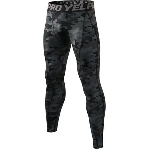 New Mens PRO Compression Running Tights Slim Sport Leggings Camouflage Pants Quick Dry Gym Fitness Training Male Trousers