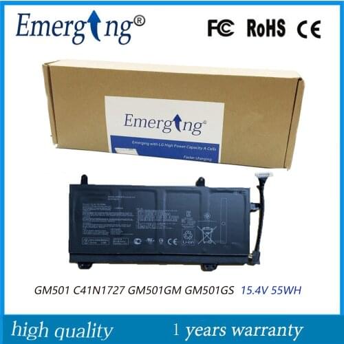 15.4V 55Wh Original New Laptop Battery C41N1727 for ASUS ROG Zephyrus GM501 C41N1727 GM501GM GM501GS