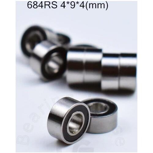 684 684RS 4*9*4mm 10pieces bearing free shipping ABEC-5 bearings Rubber Sealed Miniature Bearing 684 684RS chrome steel bearings