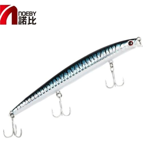 NOEBY Minnow Fishing Lure 130m 12g Floating 0-0.5m Minnow Bait Sea Fishing Bait VMC Hooks Isca Artificial Pesca Leurre Peche