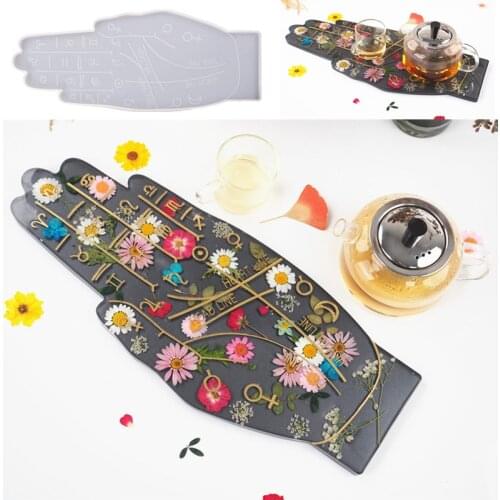 Super Large Hand Epoxy Resin Molds Coaster Tea Tray Constellation Silicone Mold Casting DIY Serving Board for Art supplies Home