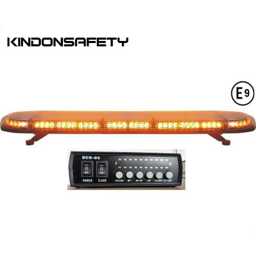 Free shipping by Fedex!ECE R65 approved LED truck lightbar, amber strobe warning bar, 88PCS 1W LEDs, DC12V or 24V, 1270mm 50inch