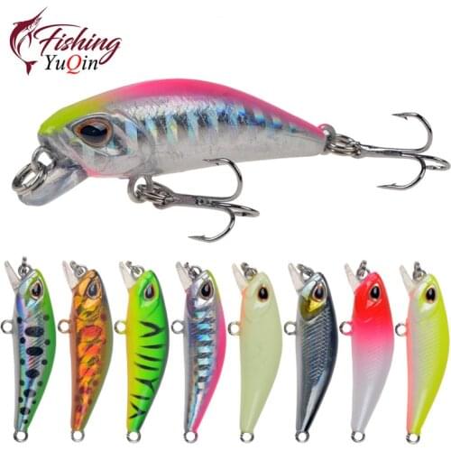 1pcs 3.5g 4.5cm Minnow Fishing Lure Mini Fish Ice Swimbait Crank Japan Fishing Tackle Pesca Bass Trout Lures Hard Bait