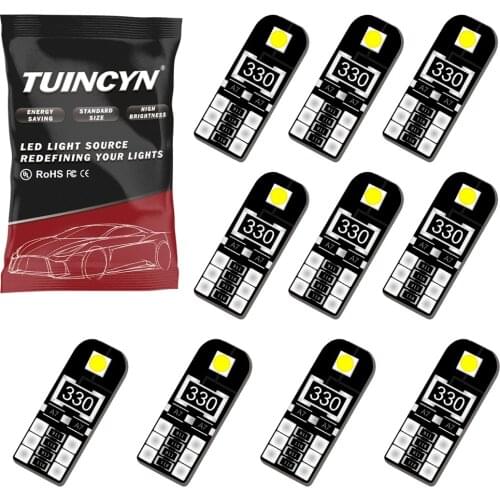 10x T10 LED Canbus W5W 194 168 led Interior light White car led light NO OBC ERROR Auto 12V Dome Lights Trunk Lamp for All Car
