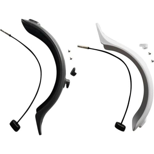 2 Pcs Rear Mudguard Fender+Taillight Electric Scooter Brake Light Taillight+Mudguard Fender+Hook,White & Black