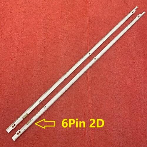 2pcs/set LED Backlight for Samsung UN55ES6100 SLED 2012SVS55 7032NNB RIGHT76 LEFT76 2D panel 6Pin
