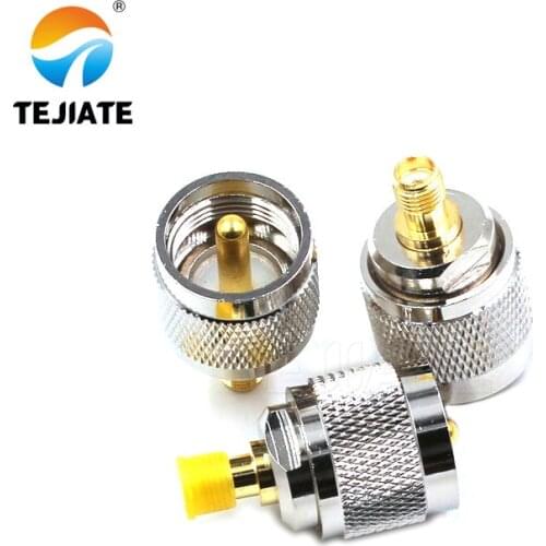 2PCS Interphone Adapter Connector SMA Female To Male Header Feeder Adapter