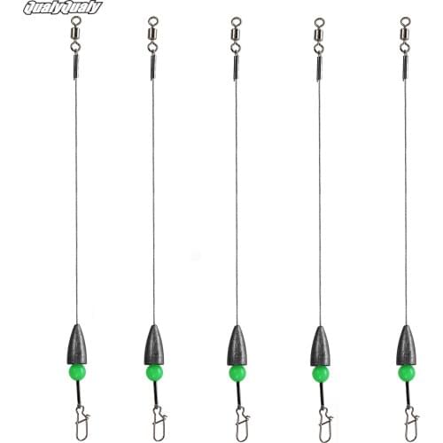 5pcs/lot 6g 8g 11g 15g Lead Bullet Weight Carolina Ready Rig Fishing Swivel Ring Connector Fishing Accessories Pesca