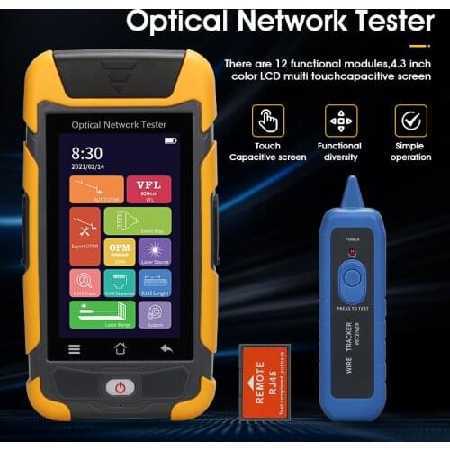 AUA-1315A OTDR Reflectometer with Multi Functions OPM OLS VFL Auto Event Map RJ45 Cable Tester Expert Testing SC FC Connectors