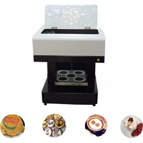 Vilaxh DIY Art Automatic Coffee Printer For Food Cake bread Cappuccino Biscuits Flower Drinks Printing Machine Free Edible ink