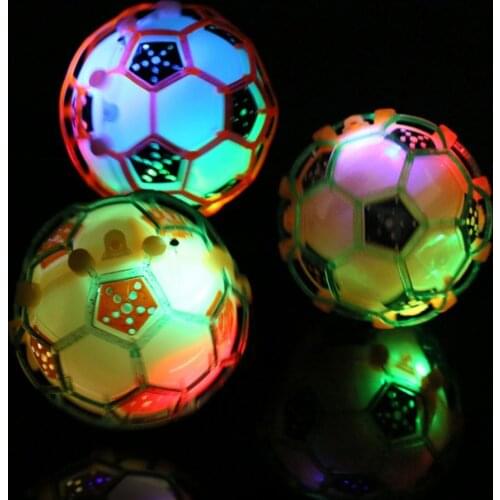 Shiny LED Light Flashing Music Ball Jumping Bouncing Football Baby Kids Toy Children Flashing Party Gift Buauty