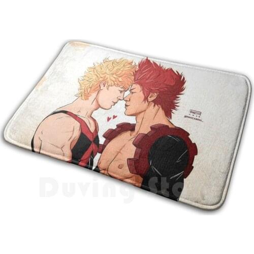 Badass Boyfriends! Carpet Mat Rug Cushion Soft Non - Slip Kiribaku Kirishima Bakugo Bnh Boku No Hero Boys Love Yaoi