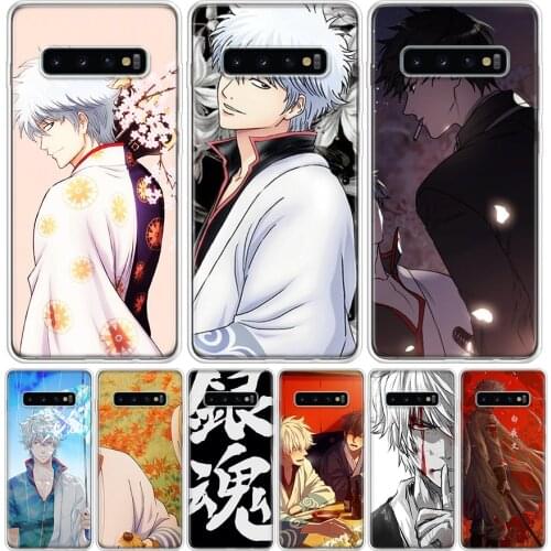 Gintama Japan Anime Phone Case For Samsung Galaxy S10 S21 S20 FE Ultra Note 10 9 8 S9 S8 S7 Plus Lite Pro + J4 J6 Coque Capa