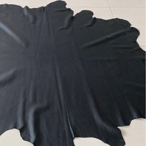 Black real grain Cowhide leather quality A grade genuine leather soft Cow Calf skin leather whole spelt for gloves clothing