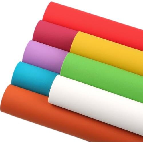 David accessories 8pcs/set 20x33cm Plain Matte Sliced Synthetic Leather for Bows Patchwork DIY Handmade Materials,1Yc11470