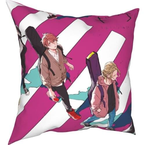 Given Uenoyama Mafuyu Haruki Pillowcase Printed Polyester Cushion Cover Decorative Throw Pillow Case Cover Bed Zippered 45*45cm