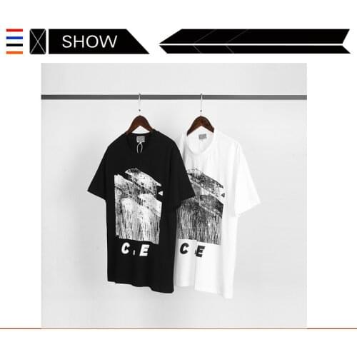 Cavempt20ss fashion brand C.E short sleeve cyberwind overlapping popcorn mens and womens loose T-shirt ins
