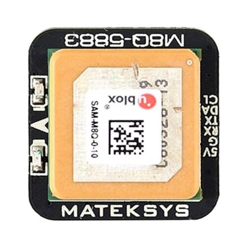Matek M8Q-5883 Ublox Mateksys GPS w COMPASS Module SAM-M8Q GLONASS Galileo Receiver with Antenna Compass QMC5883L for FPV Drones