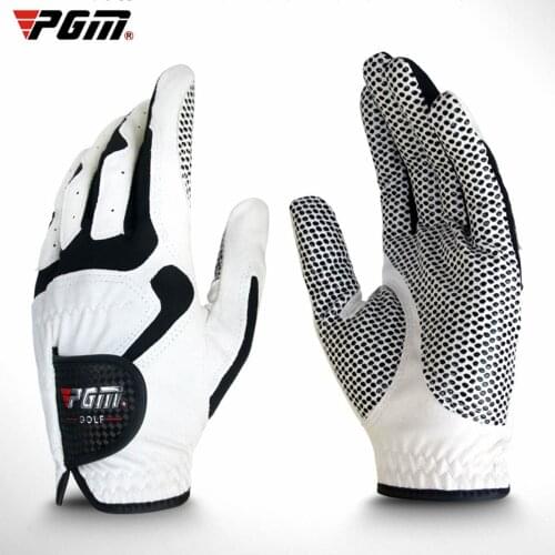 PGM Mens Micro Fiber Soft Golf Gloves Left Hand particles Breathable Sports Grip Anti-skidding Mittens