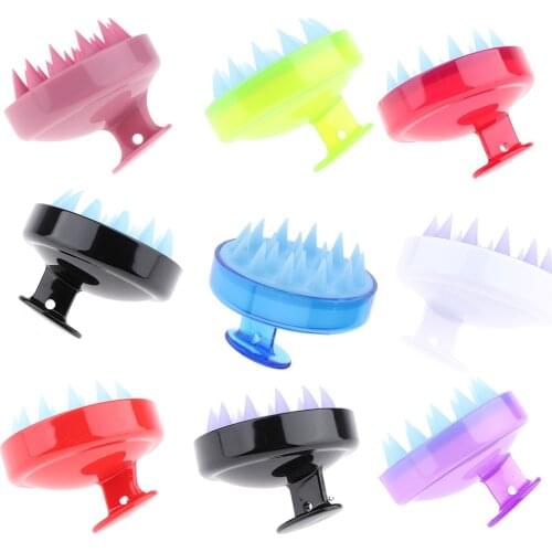 Soft Silicone Scalp Hair Care Shampoo Brush Hair Washing Scalp Massage Comb Deep Care Massage Scalp Comb Brush Bath Spa Slimming