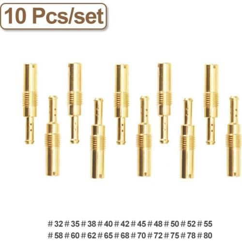 10PCS Motorcycle Carburetor Idle Jet Kit Set Slow/Pilot Jet Main Injectors Nozzle for PWK PE Mikuni OKO Keihin KOSO Carb