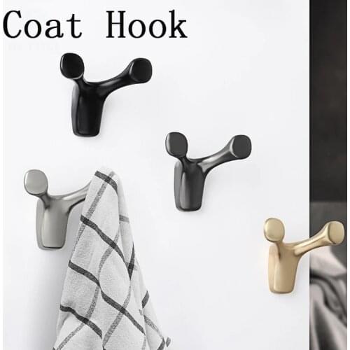 Wall-Mounted Clothes Hook Black Cow Horn Hook Bathroom Coat Hook Bedroom Robe Hook Coat Hook Living Room Home Accessories