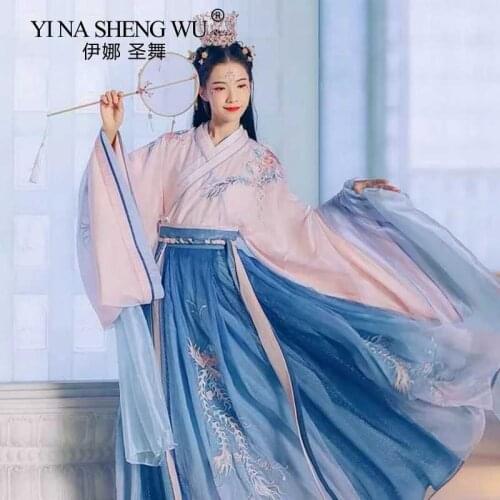 New Ladies' Hanfu Chinese Style Ancient Traditional Style Wedding Dress Fantasia Women Carnival Costumes Ancient Women Clothing