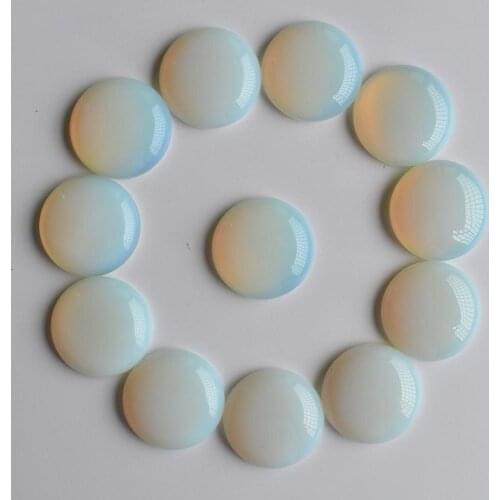 Wholesale 20pcs/lot Fashion opal stone round cabochon beads 25mm for jewelry Accessories making free shipping