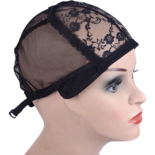 Wig Cap for Making Wigs With Adjustable Strap on The Back Weaving Cap Size Glueless Good Quality Hair Net Black