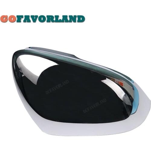 Right Side Rear View Mirror Cover Cap Trim Chromed C2D5488 For Jaguar XJR 2014-2017 XKR 2010-2015 XF 2010-2019 XFR-S 2013-2015