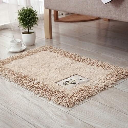 45x70 Simple Bathroom Carpet Soft Comfortable Folding Floor Mat Resistance Bedroom Rugs Anti-Slip Kitchen Water Absorption Pad