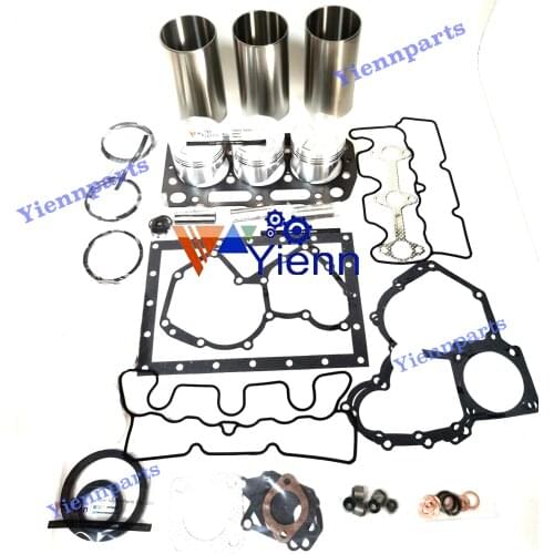 For Shibaura S773 Overhaul Rebuild Kit full gasket kit piston with ring set liner Loader diesel engine spare parts