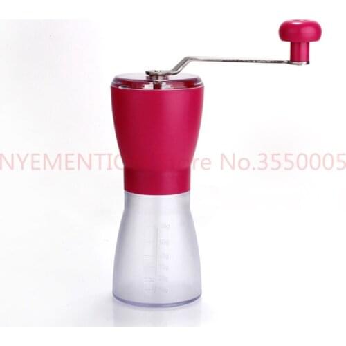 Coffee Grinder Manual Washable Ceramic Core Stainless Steel Handle Food Beans Nuts Kitchen tools 60g Manual Coffee Grinder 10pcs