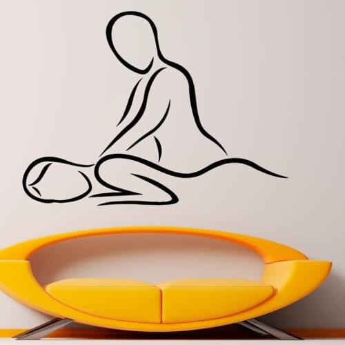 Spa Massage Wall Sticker Beauty Salon Wall Decor Removable Art Vinyl DIY Modern Home Decal